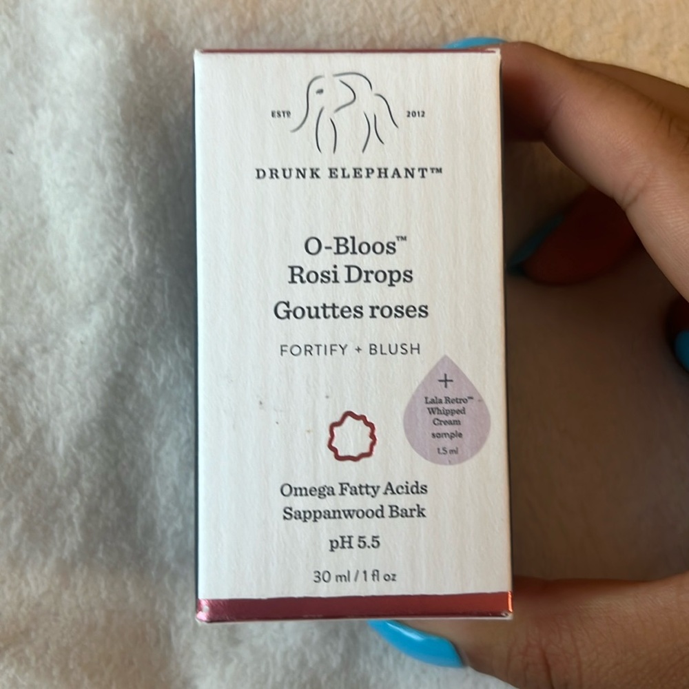 brand new drunk elephant o-bloos drops